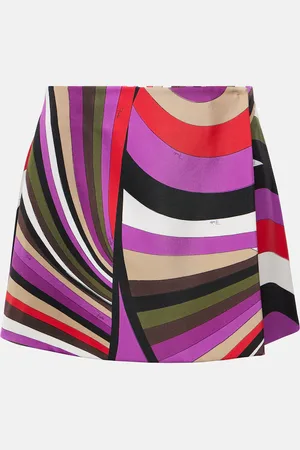 Puccini Iride silk miniskirt