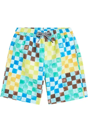 Molo Nilson checked swim trunks