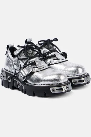 Paco rabanne X New Rock embellished leather boots