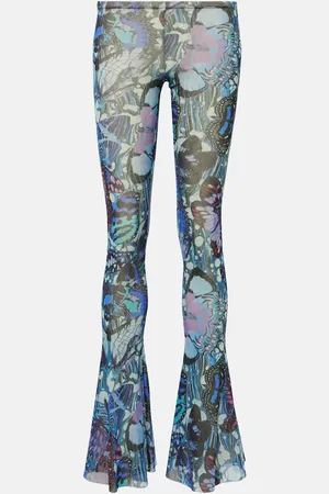Jean Paul Gaultier Papillon jersey flared pants