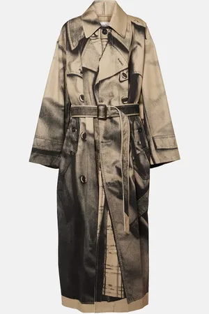 Jean Paul Gaultier Printed oversized cotton trench coat