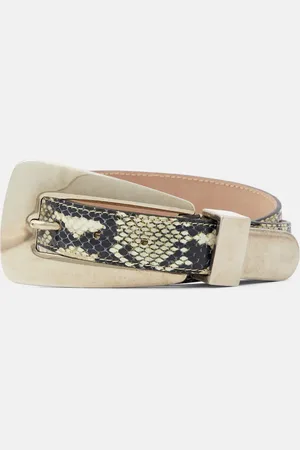 Khaite Lucca snake-effect leather belt