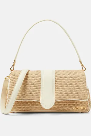 Jacquemus Le Bambimou Medium raffia-effect shoulder bag