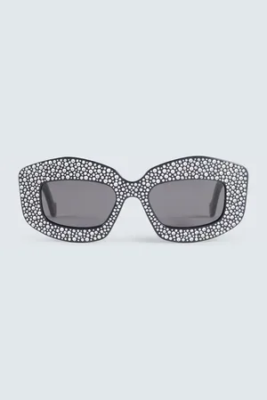 Loewe Crystal-embellished round sunglasses