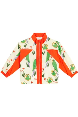 Mini Rodini Parrots printed tracksuit jacket