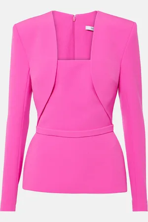 Safiyaa Samuela paneled crÃªpe top