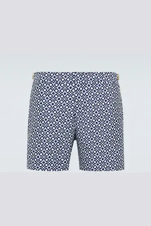 Orlebar Brown Bulldog printed jacquard swim trunks