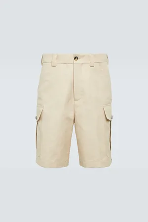 Loro Piana Bizen cotton and linen cargo shorts