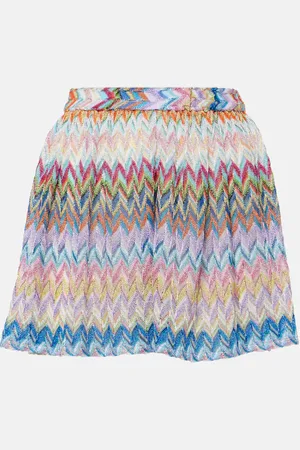 Missoni Zig Zag metallic knit shorts