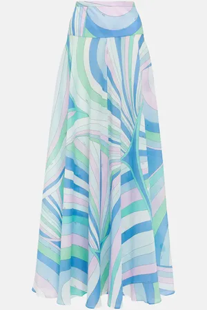 Puccini Iride cotton maxi skirt