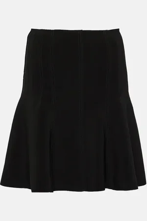 Norma Kamali Pleated jersey miniskirt