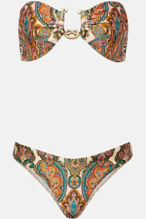 ZIMMERMANN Ottie paisley ring-detail bikini