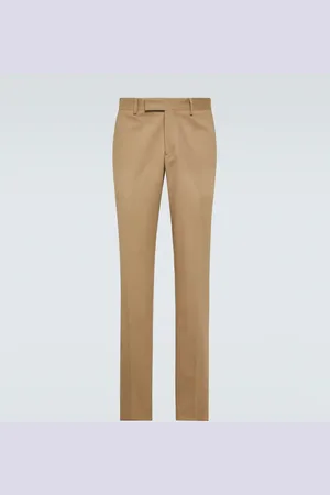 LARDINI Mid-rise cotton chinos