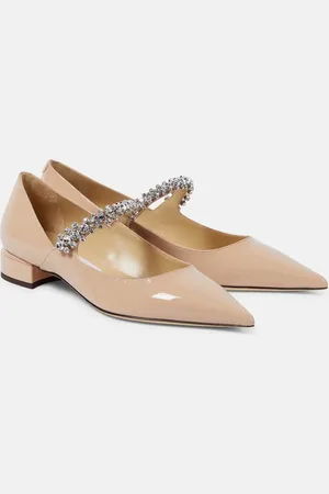Jimmy Choo Bing 25 embellished patent leather pumps