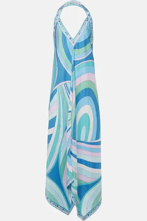 Puccini Iride silk twill maxi dress