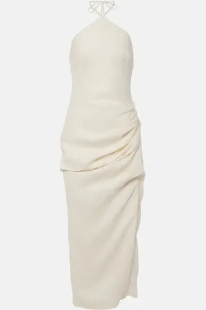 Simkhai Hansel halterneck linen maxi dress