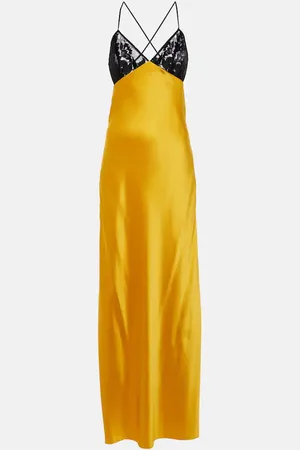 The Sei Lace-trimmed silk satin gown