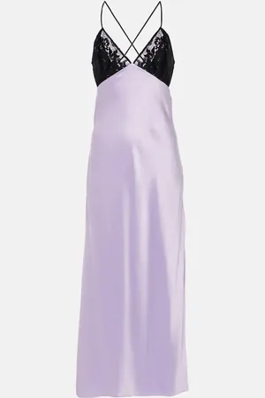 The Sei Lace-trimmed silk satin gown