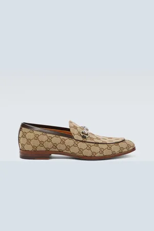 Gucci Horsebit GG Canvas loafers