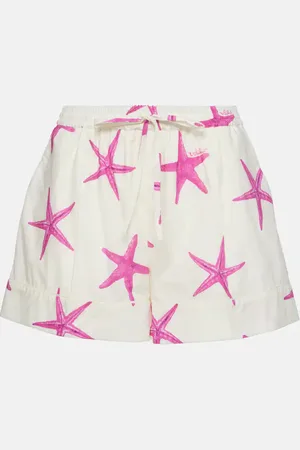 VALENTINO Starfish cotton poplin shorts