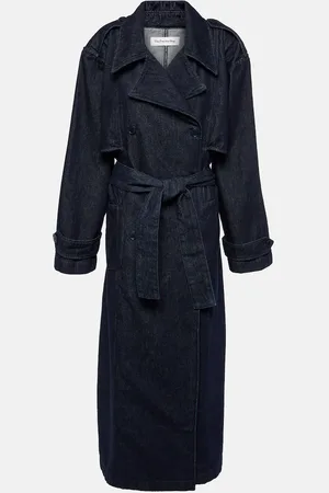 The Frankie Shop Nikola denim trench coat
