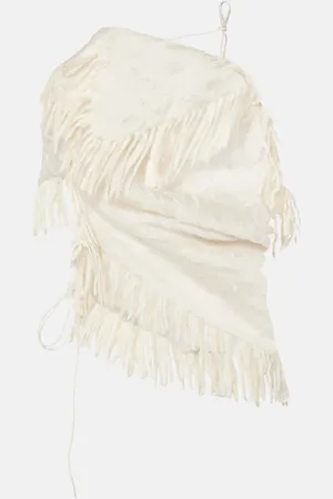 CHRISTOPHER ESBER Villus Crinkle fringed draped top