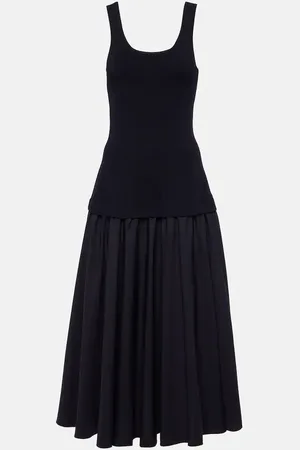 Simkhai Silas ribbed-knit cotton-blend midi dress