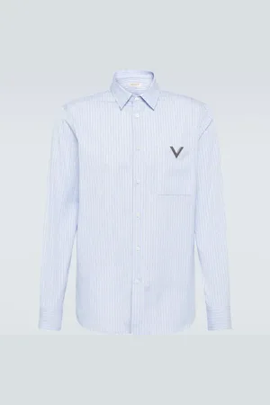 VALENTINO Pinstripe cotton shirt