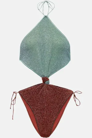 Oseree OsÃ©ree LumiÃ¨re Bicolor Knot Maillot swimsuit
