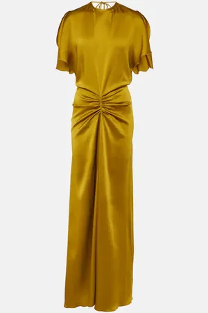 Victoria Beckham Gathered satin gown