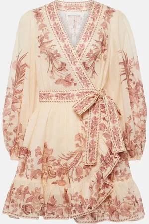 ZIMMERMANN Printed cotton wrap dress