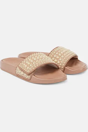 Jimmy Choo Fitz faux pearl-embellished slides