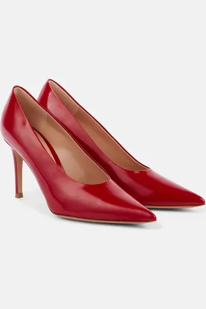 Gianvito Rossi Robbie 85 patent leather pumps