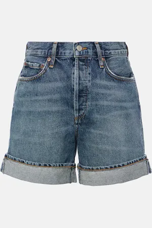 AGOLDE Dame high-rise denim shorts
