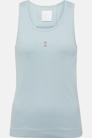 Givenchy 4G ribbed-knit cotton-blend tank top