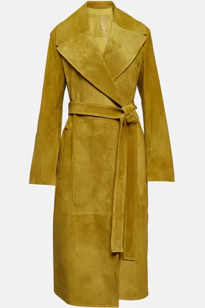 Burberry Suede wrap coat