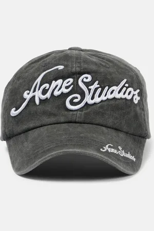 Acne Studios Logo embroidered cotton baseball cap