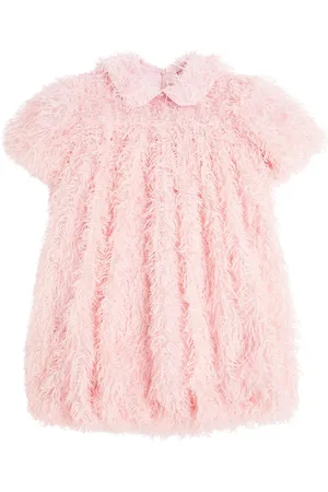 CAROLINE BOSMANS Feather-trimmed dress