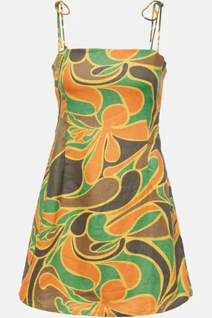 FAITHFULL THE BRAND Ysla printed linen minidress