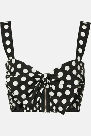 Dolce & Gabbana Capri polka-dot cotton bra top