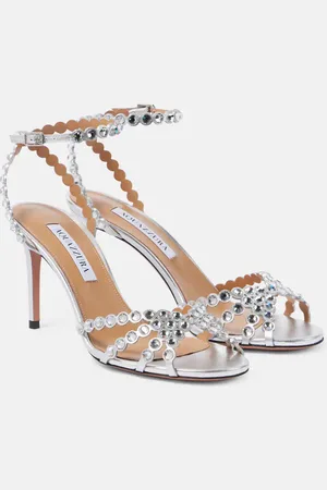 Aquazzura Tequila 85 embellished leather sandals