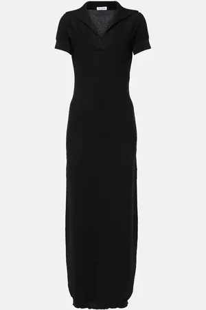 Alaïa AlaÃ¯a Semi-sheer polo dress