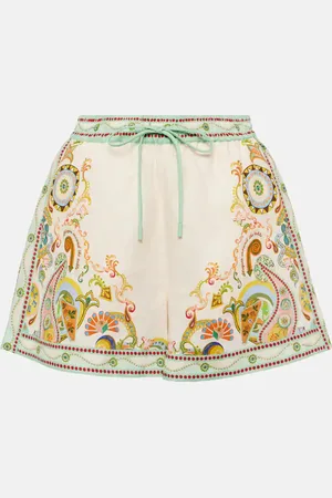 ALÉMAIS AlÃ©mais Pinball printed linen shorts