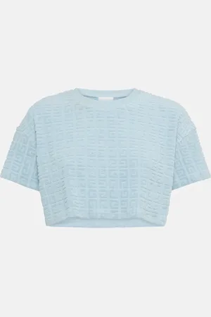 Givenchy Plage 4G cotton-blend terry crop top