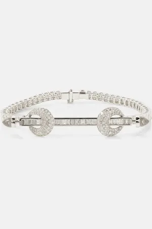 Ananya Chakra 18kt white gold bracelet with diamonds and quartz