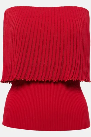 Altuzarra Pascale ribbed-knit jersey top