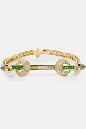 Ananya Chakra 18kt bracelet with gemstones