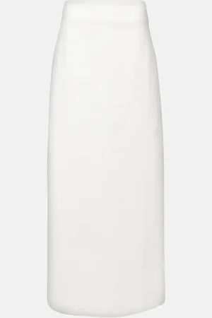 Adriana Degreas Cotton-blend maxi skirt