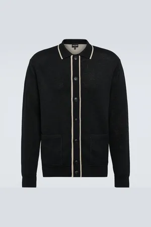Giorgio Armani Cotton, silk, and cashmere cardigan
