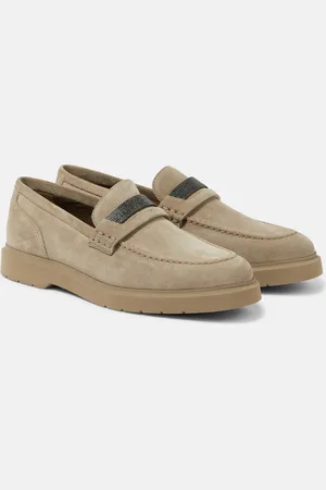 Brunello Cucinelli Monili suede loafers